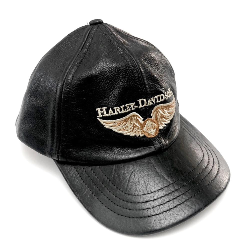 Vintage Harley-Davidson Motorcycles Leather Hat